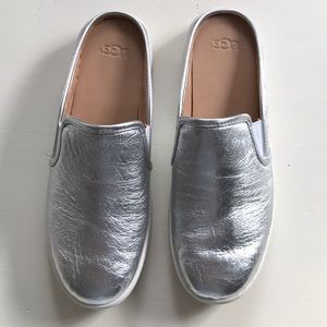 UGG silver slide, size 8.5.